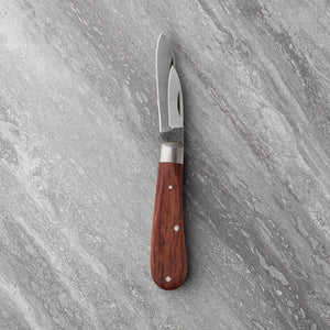Twin Blade Spearpoint & Pen - Hardwood Handle