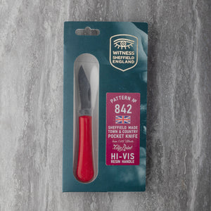 Clip Point - 55mm Blade - Hi-Vis Resin Handle