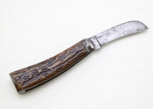 Antique C T Skelton & Co Sheffield Flat Cap Pruner Pocket Knife