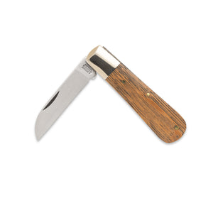 Barlow Tackler - 70mm Blade - Whisky Barrel Oak Handle