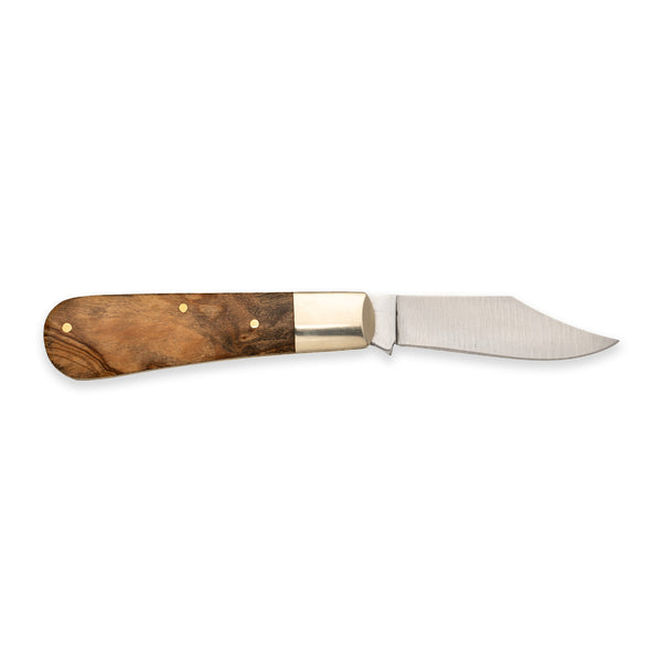 Barlow Clip Point - 70mm Blade - Olive Wood Handle