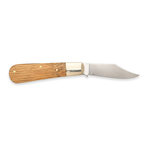 Barlow Clip Point - 70mm Blade - Whisky Barrel Oak Handle