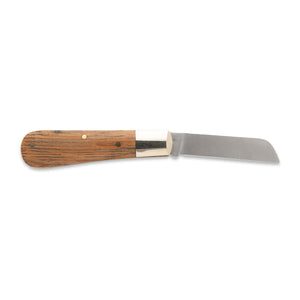 Barlow Sheepfoot - 70mm Blade -  Whisky Barrel Oak Handle