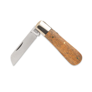 Barlow Sheepfoot - 70mm Blade -  Whisky Barrel Oak Handle