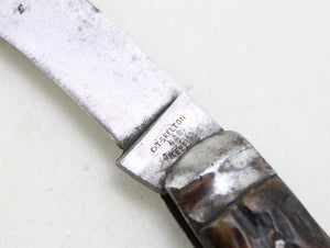 Antique C T Skelton & Co Sheffield Flat Cap Pruner Pocket Knife