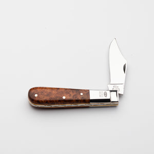Barlow - 55mm Blade - Amboyna Burr Handle with Traditional Workback