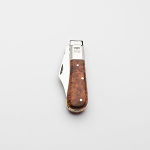 Barlow - 55mm Blade - Amboyna Burr Handle with Traditional Workback