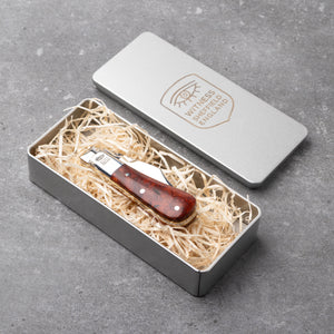 Barlow - 55mm Blade - Amboyna Burr Handle