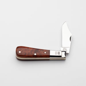 Barlow - 55mm Blade - Amboyna Burr Handle