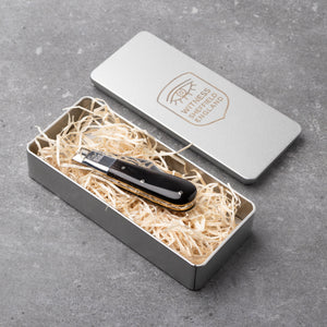 Barlow - 55mm Blade - Buffalo Horn Handle with Traditional Workback