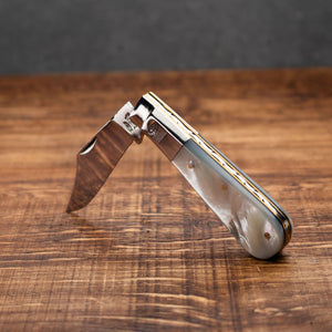 Barlow - 55mm Blade - Mother of Pearl Handle with Traditional Workback