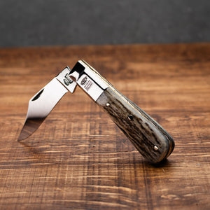 Barlow - 55mm Blade - Stag Antler Handle with Traditional Workback