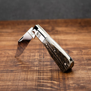 Barlow - 55mm Blade - Stag Antler Handle