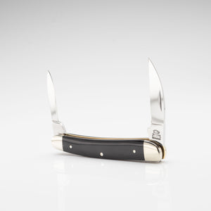 Bolstered Penknife - Lambfoot & Pen Blades - Buffalo Horn Handle