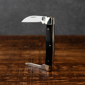 Bolstered Penknife - Lambfoot & Pen Blades - Buffalo Horn Handle
