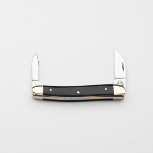 Bolstered Penknife - Lambfoot & Pen Blades - Buffalo Horn Handle