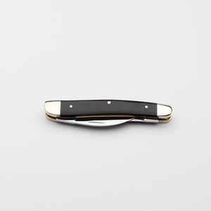 Bolstered Penknife - Lambfoot & Pen Blades - Buffalo Horn Handle