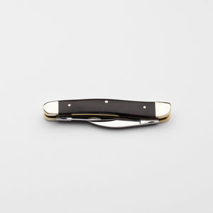 Bolstered Penknife - Lambfoot & Pen Blades - Desert Ironwood Handle with Traditional Workback