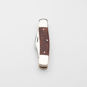 Stockman - Triple Blade - Amboyna Burr Handle with Traditional Workback