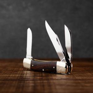 Stockman - Triple Blade - Desert Ironwood Handle with Traditional Workback