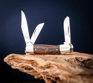 Stockman - Triple Blade - Desert Ironwood Handle with Traditional Workback