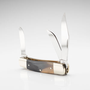 Stockman - Triple Blade - Ox Horn Handle with Traditional Workback