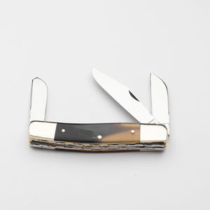 Stockman - Triple Blade - Ox Horn Handle with Traditional Workback