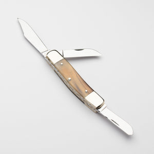 Stockman - Triple Blade - Ox Horn Handle with Traditional Workback