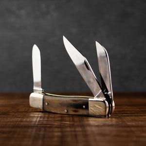 Stockman - Triple Blade - Ox Horn Handle
