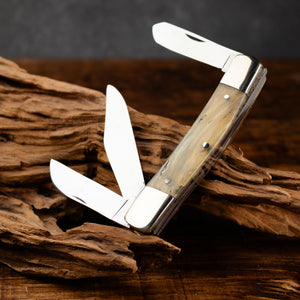 Stockman - Triple Blade - Rams Horn Handle