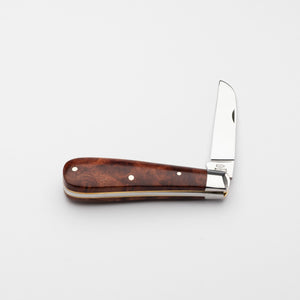 Lambfoot - 63mm Blade - Amboyna Burr Handle