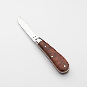 Lambfoot - 63mm Blade - Amboyna Burr Handle