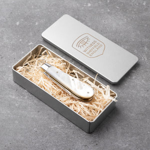 Lambfoot - 63mm Blade - Mother of Pearl Handle with Traditional Workback