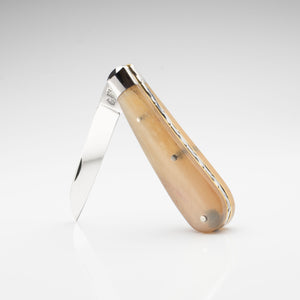 Lambfoot - 63mm Blade - Rams Horn Handle with Traditional Workback