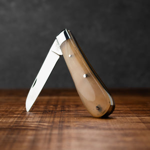 Lambfoot - 63mm Blade - Rams Horn Handle