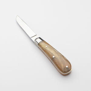 Lambfoot - 63mm Blade - Rams Horn Handle