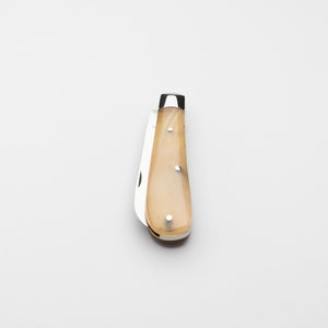 Lambfoot - 63mm Blade - Rams Horn Handle