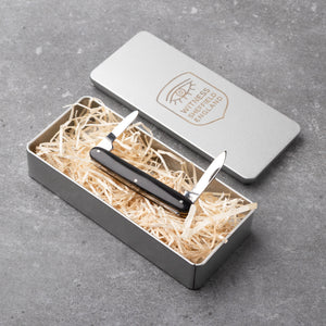 Penknife - Twin Blade - Buffalo Horn Handle with Traditional Workback