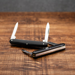 Penknife - Twin Blade - Buffalo Horn Handle