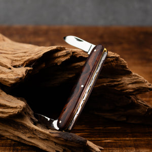 Penknife - Twin Blade - Desert Ironwood Handle with Traditional Workback