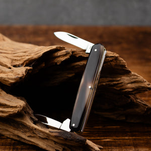Penknife - Twin Blade - Ox Horn Handle