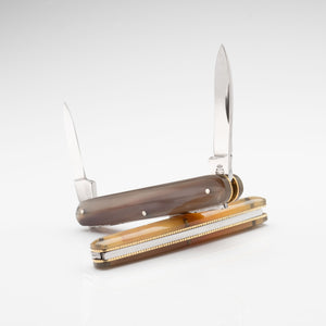 Penknife - Twin Blade - Rams Horn Handle