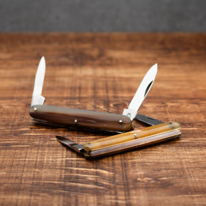 Penknife - Twin Blade - Rams Horn Handle