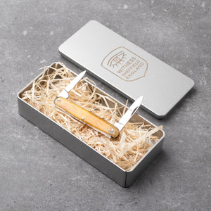Penknife - Twin Blade - Rams Horn Handle