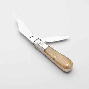 Twin Blade Barlow - 55mm Clip & Pen Blades - Rams Horn Handle