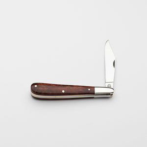 Gentleman's Clip Point - 67mm Blade - Amboyna Burr Handle
