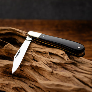 Gentleman's Clip Point - 67mm Blade - Buffalo Horn Handle with Traditional Workback