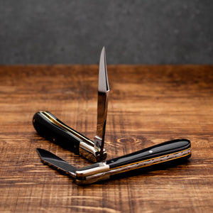Gentleman's Clip Point - 67mm Blade - Buffalo Horn Handle with Traditional Workback