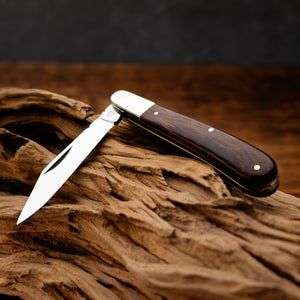Gentleman's Clip Point - 67mm Blade - Desert Ironwood Handle with Traditional Workback