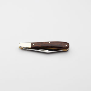 Gentleman's Clip Point - 67mm Blade - Desert Ironwood Handle with Traditional Workback
